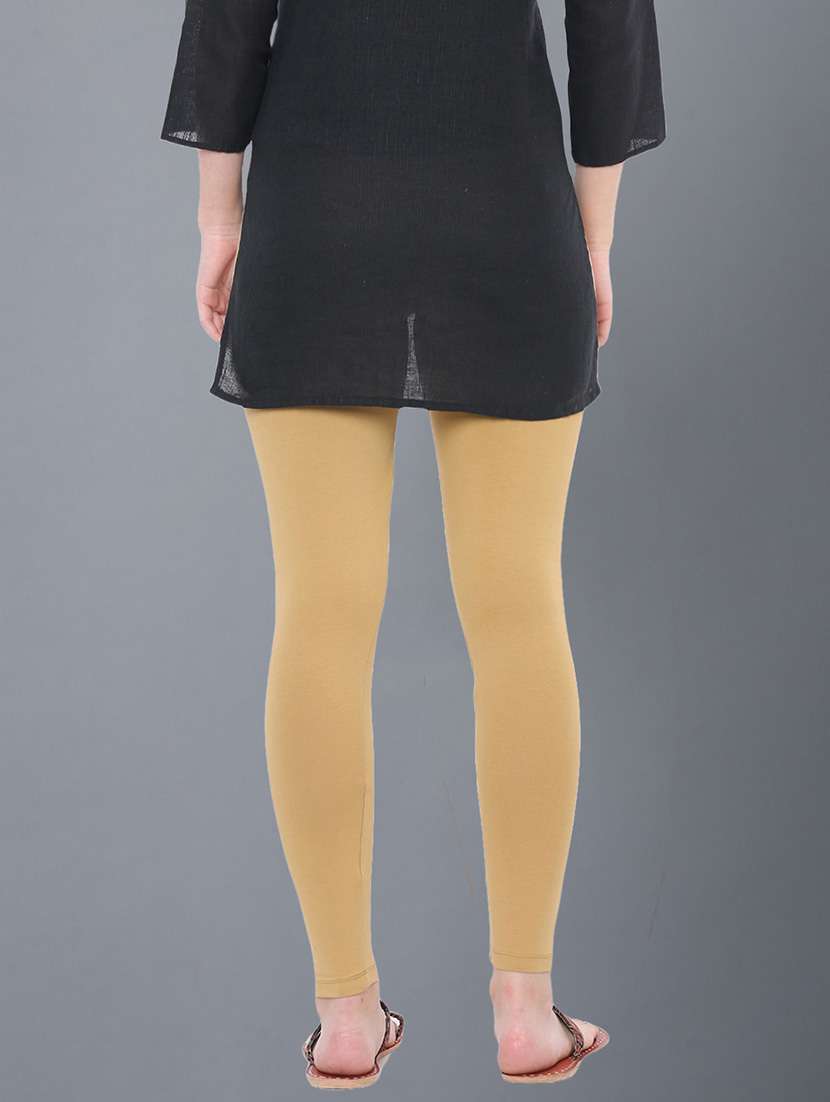 women solid ankle length legging - 21595115 -  Standard Image - 2