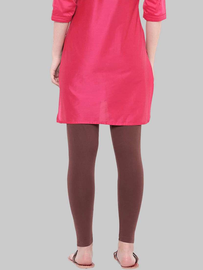 women solid ankle length legging - 21595116 -  Standard Image - 2