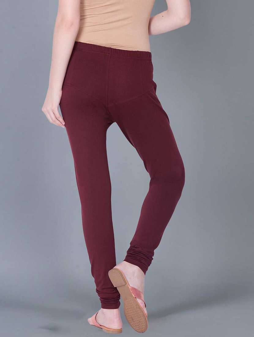 women solid full length legging - 21595257 -  Standard Image - 2