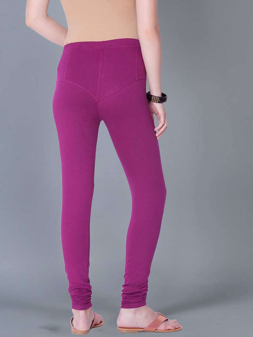 women solid full length legging - 21595258 -  Standard Image - 2