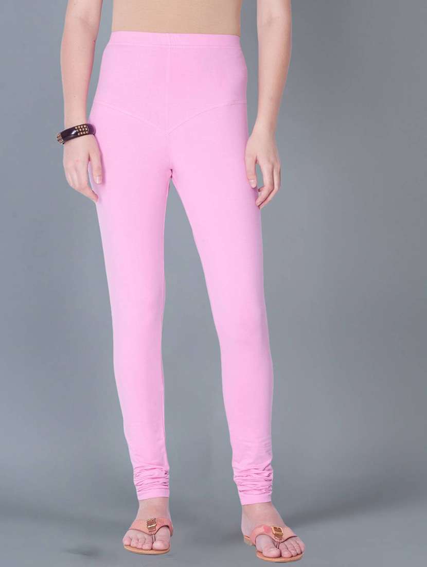 women solid full length legging