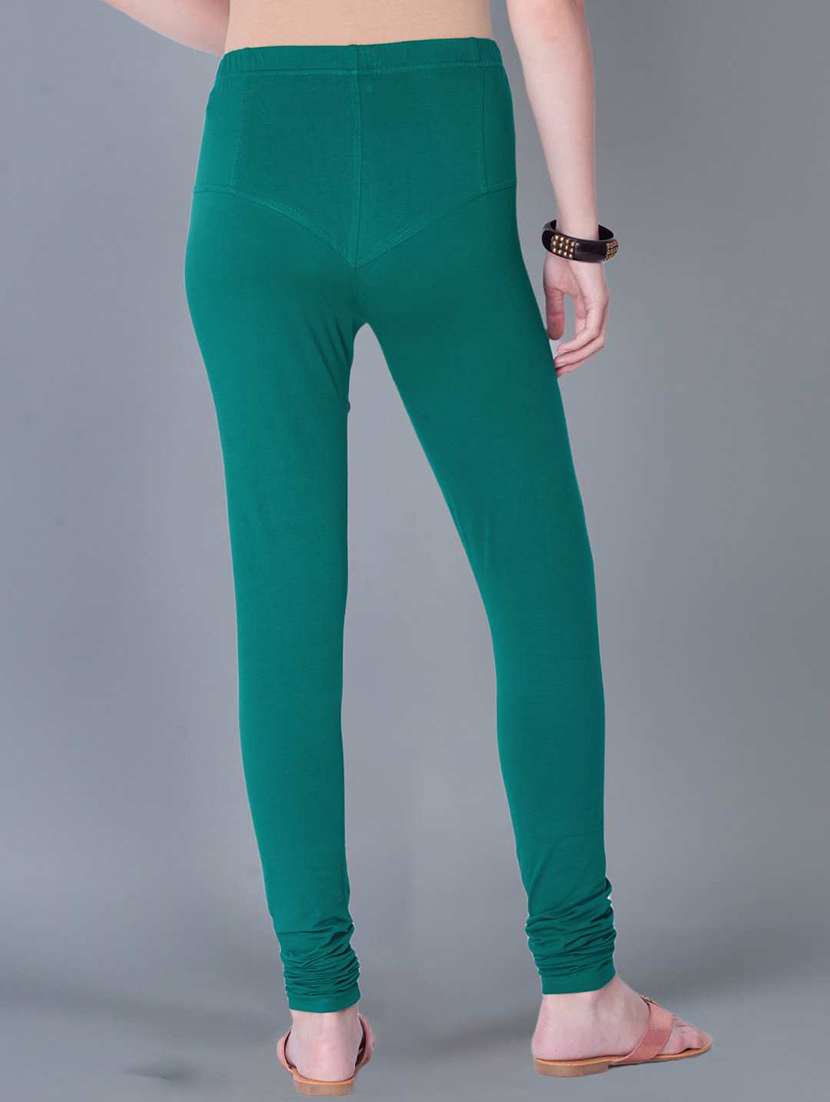 women solid full length leggings - 21595283 -  Standard Image - 2