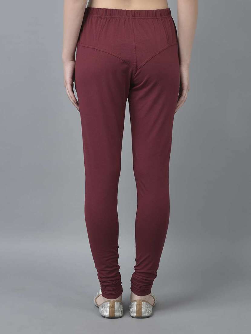 women solid full length legging - 21595291 -  Standard Image - 2