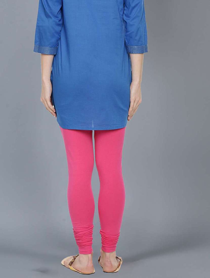 women solid full length legging - 21595293 -  Standard Image - 2