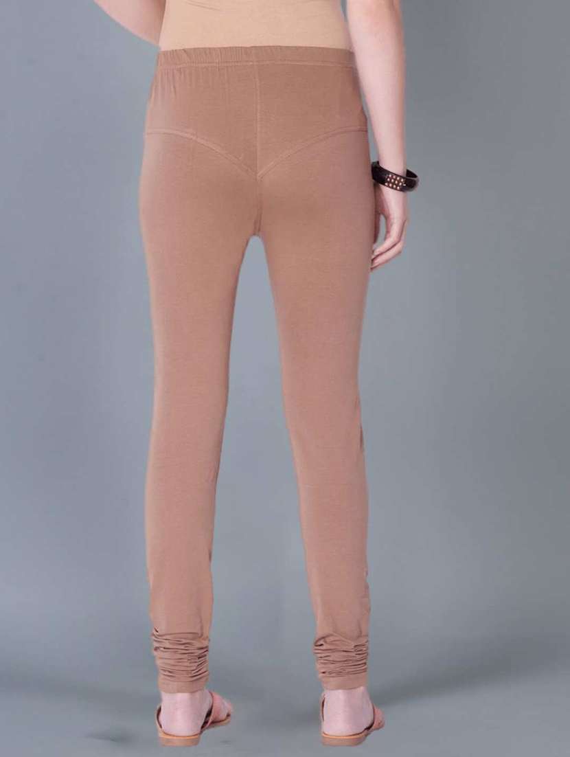 women solid full length leggings - 21595294 -  Standard Image - 2