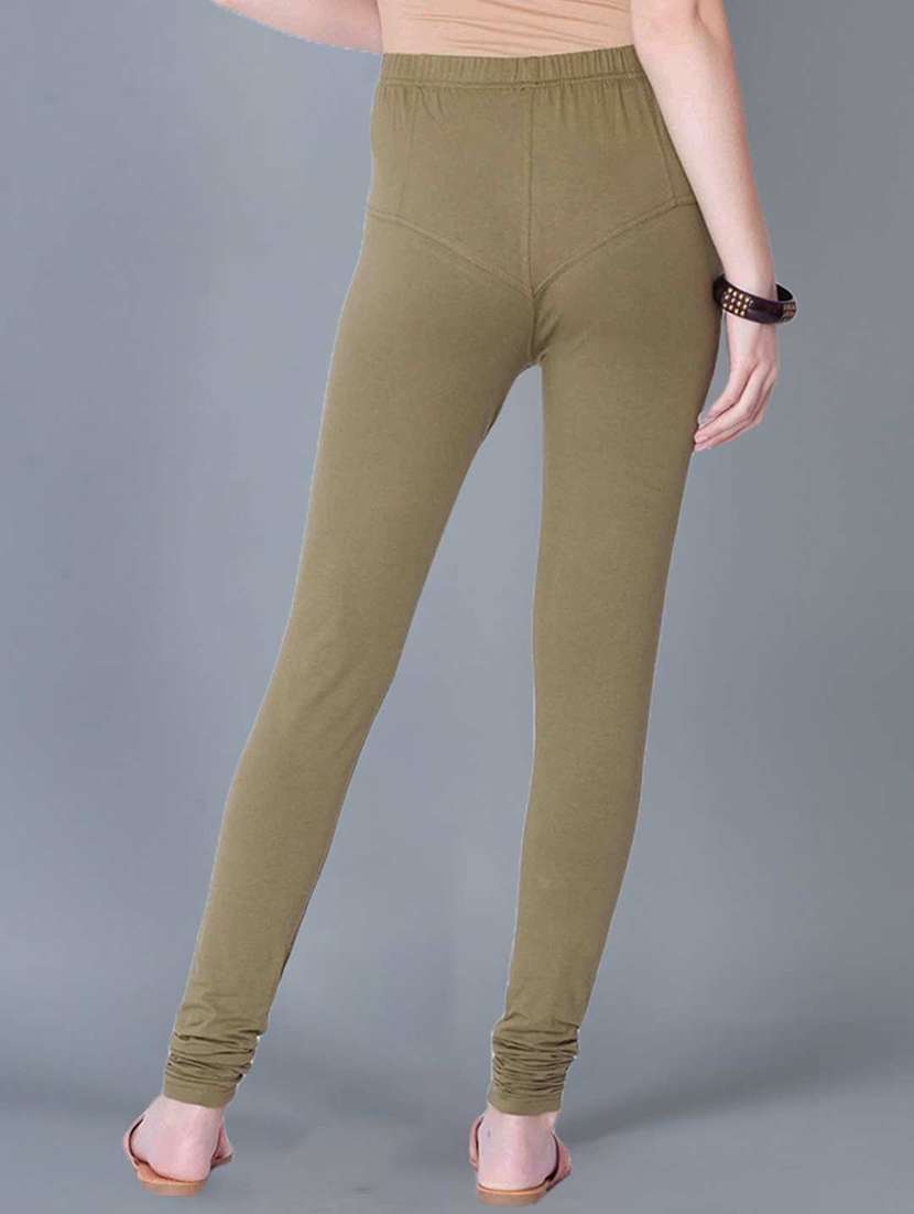 women solid full length leggings - 21595298 -  Standard Image - 2