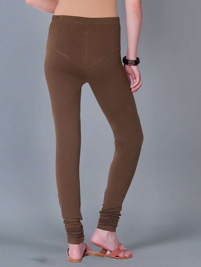 women solid full length legging - 21595301 -  Standard Image - 2