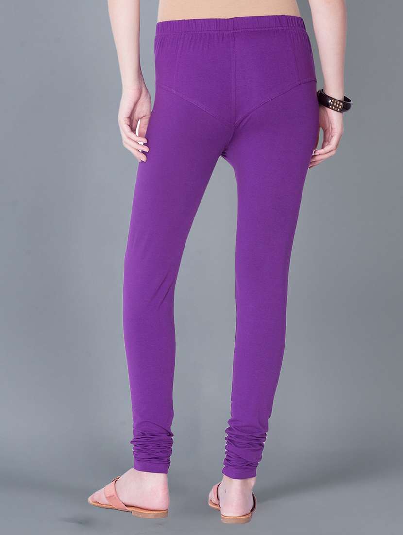 women solid full length legging - 21595302 -  Standard Image - 2