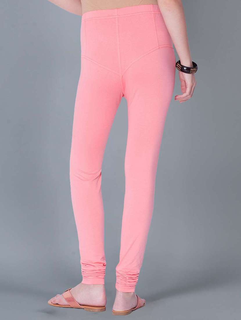 women solid full length leggings - 21595306 -  Standard Image - 2