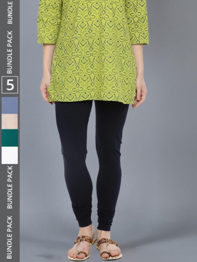 women solid full length leggings combo - 21595340 -  Zoom Image - 0