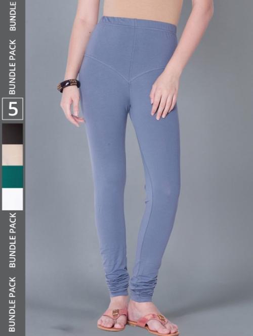 women solid full length leggings combo - 21595354 - Standard Image - 0