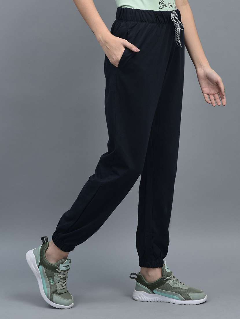 women solid regular fit jogger - 21595462 -  Standard Image - 2