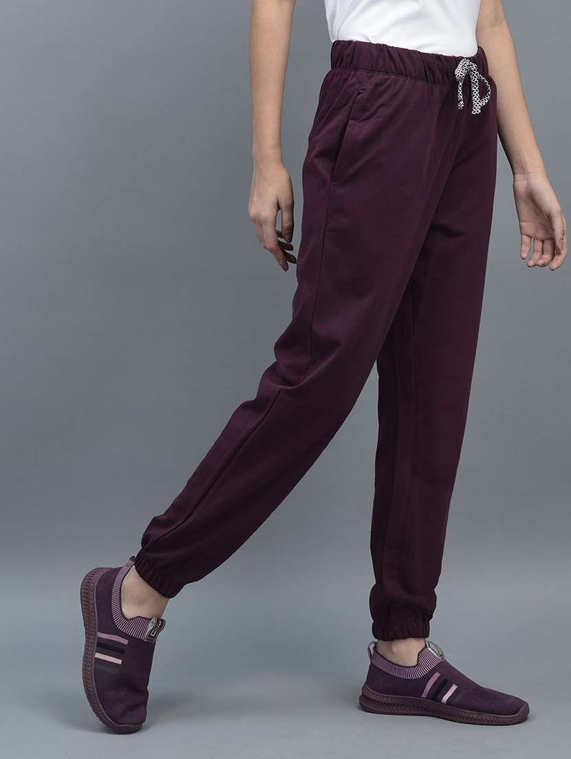 women solid regular fit jogger - 21595463 -  Standard Image - 2