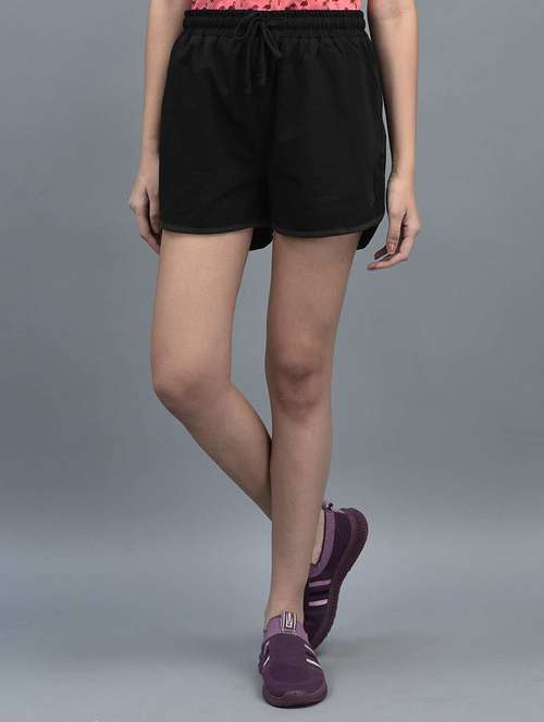 women solid regular fit loungewear shorts - 21595488 -  Standard Image - 0