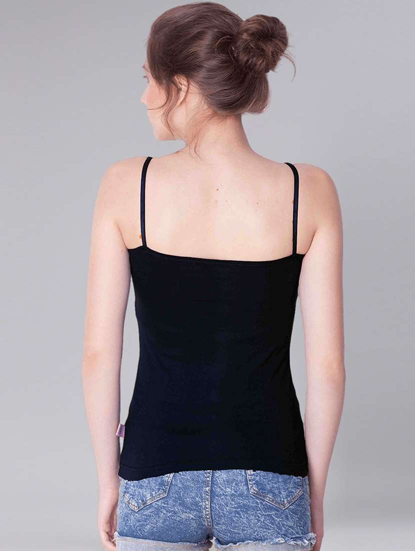 women pack of 2 solid cotton camisole - 21595638 -  Standard Image - 2