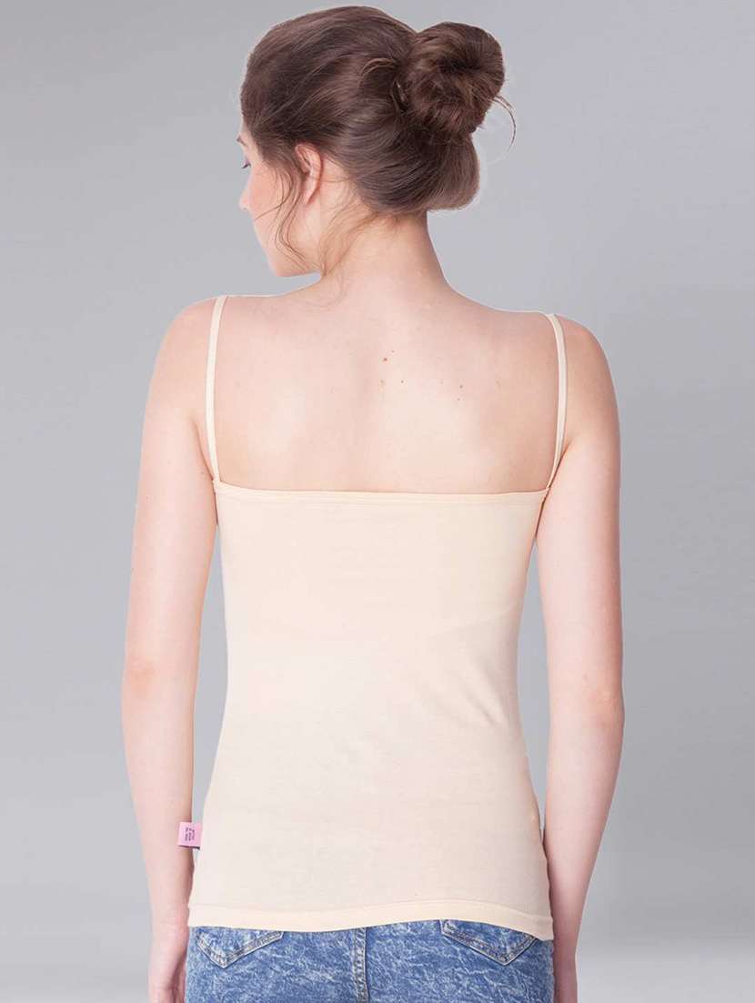 women plain cotton camisole combo - 21595644 -  Standard Image - 2