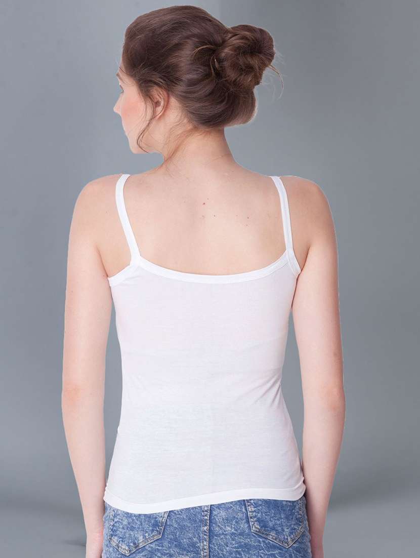 women pack of 2 solid cotton camisole - 21595701 -  Standard Image - 2