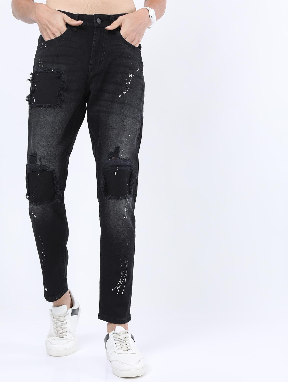 men mid rise distress jeans - 21595981 - Zoom Image - 0