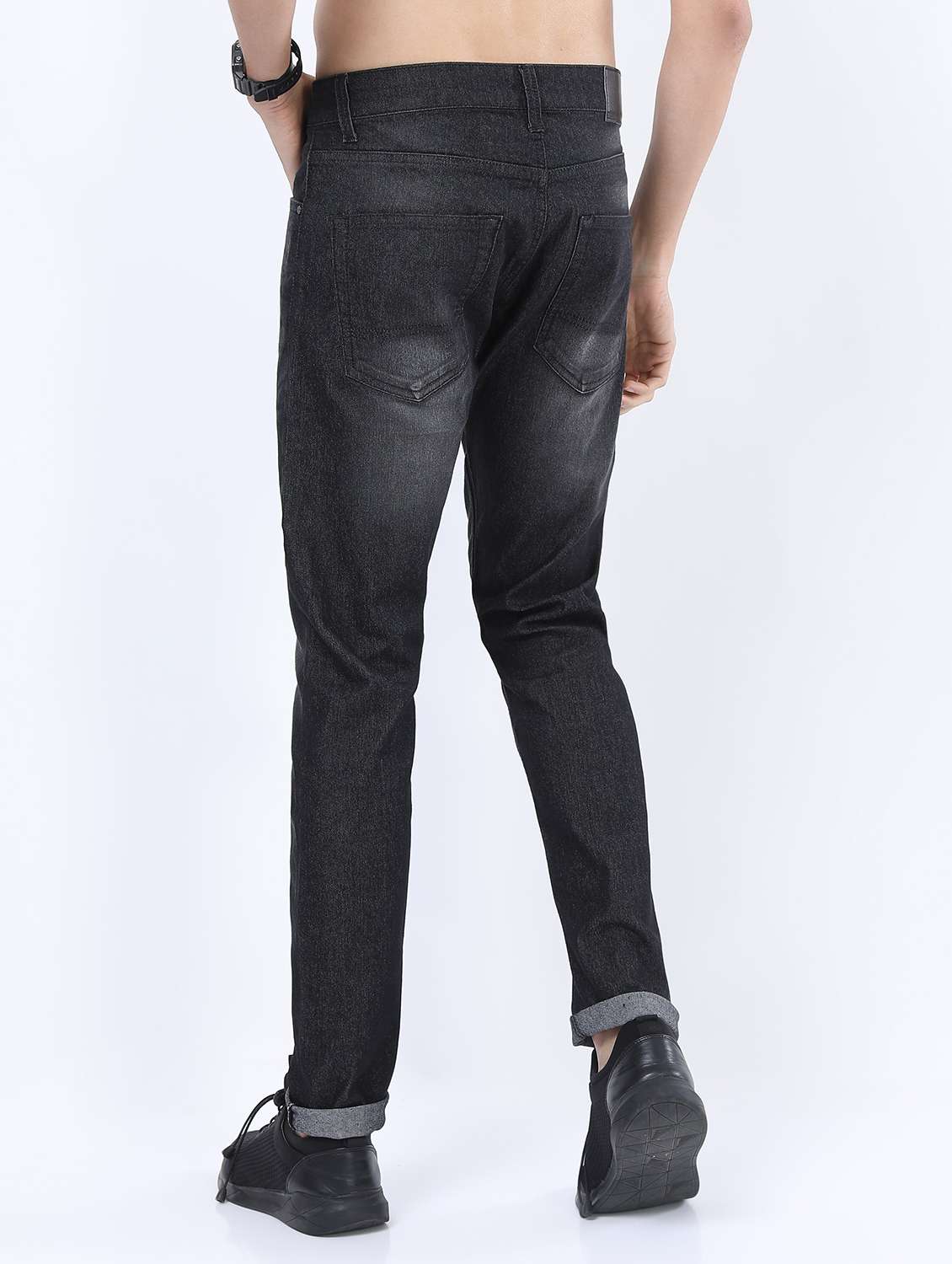 men mid rise plain jeans - 21595987 -  Standard Image - 2