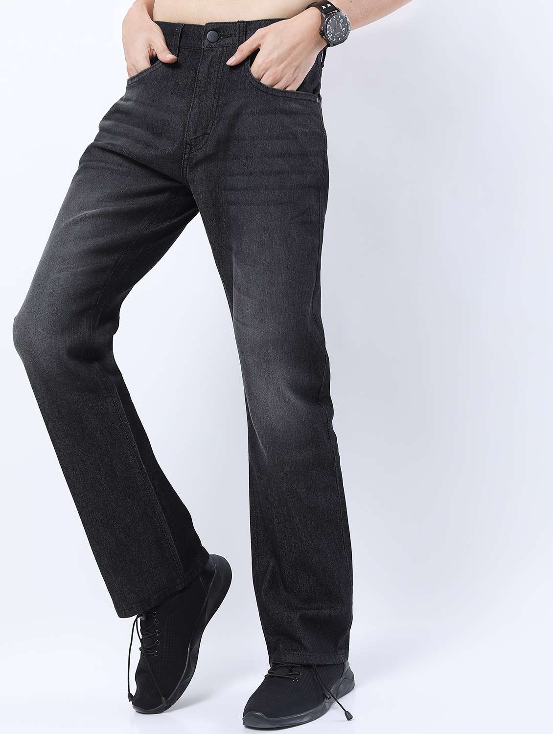 men mid rise plain jeans - 21595989 - Standard Image - 2
