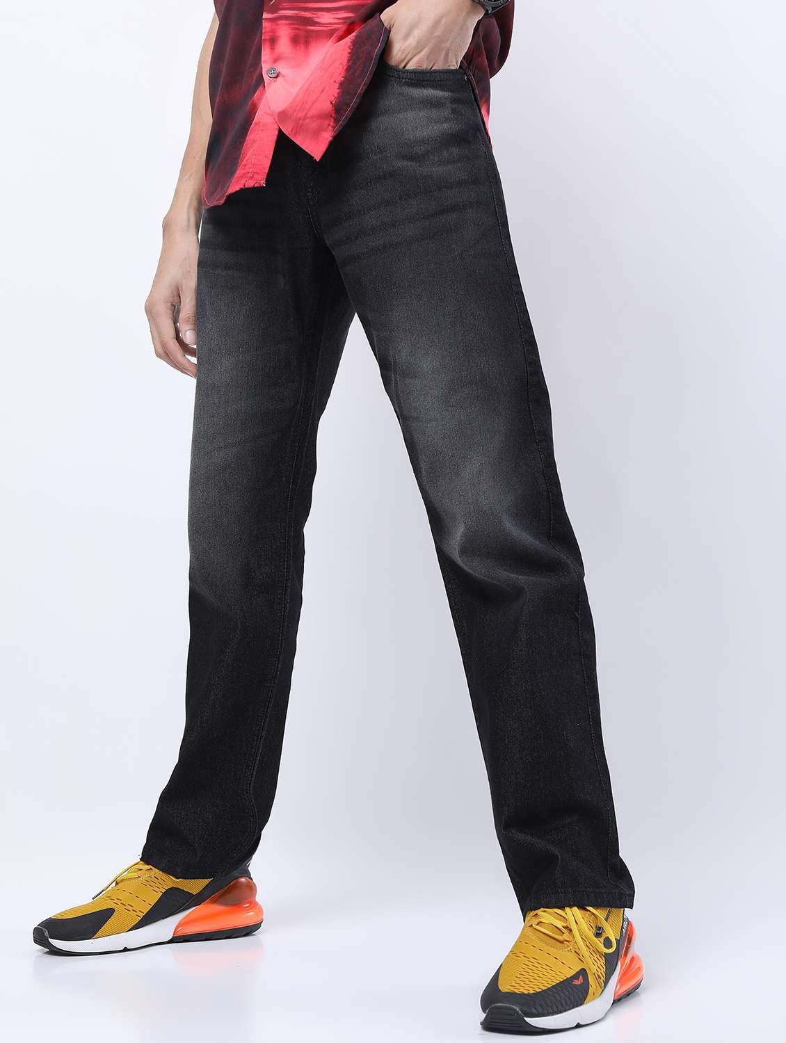 men mid rise plain jeans - 21595998 - Standard Image - 2