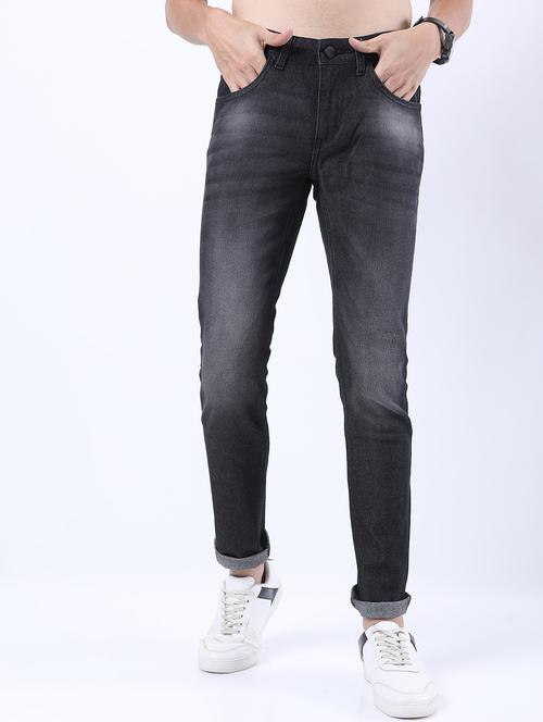 men mid rise plain jeans - 21596016 - Standard Image - 0