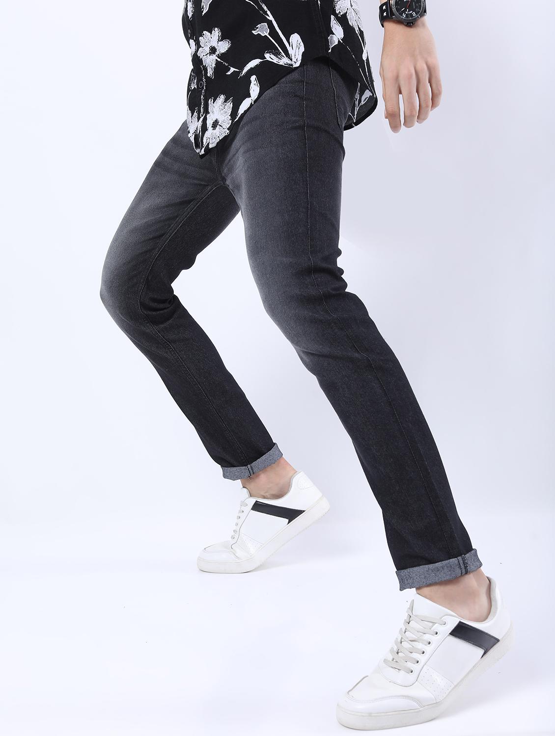 men mid rise plain jeans - 21596016 - Standard Image - 2