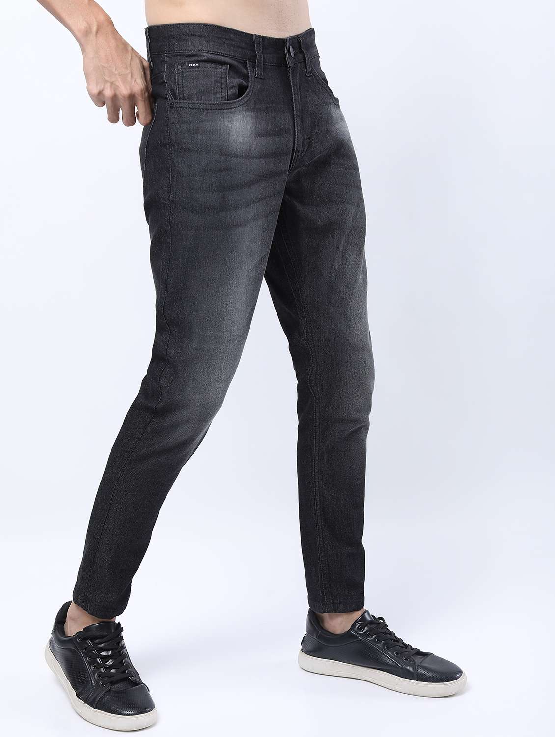 men mid rise plain jeans - 21596017 -  Standard Image - 2