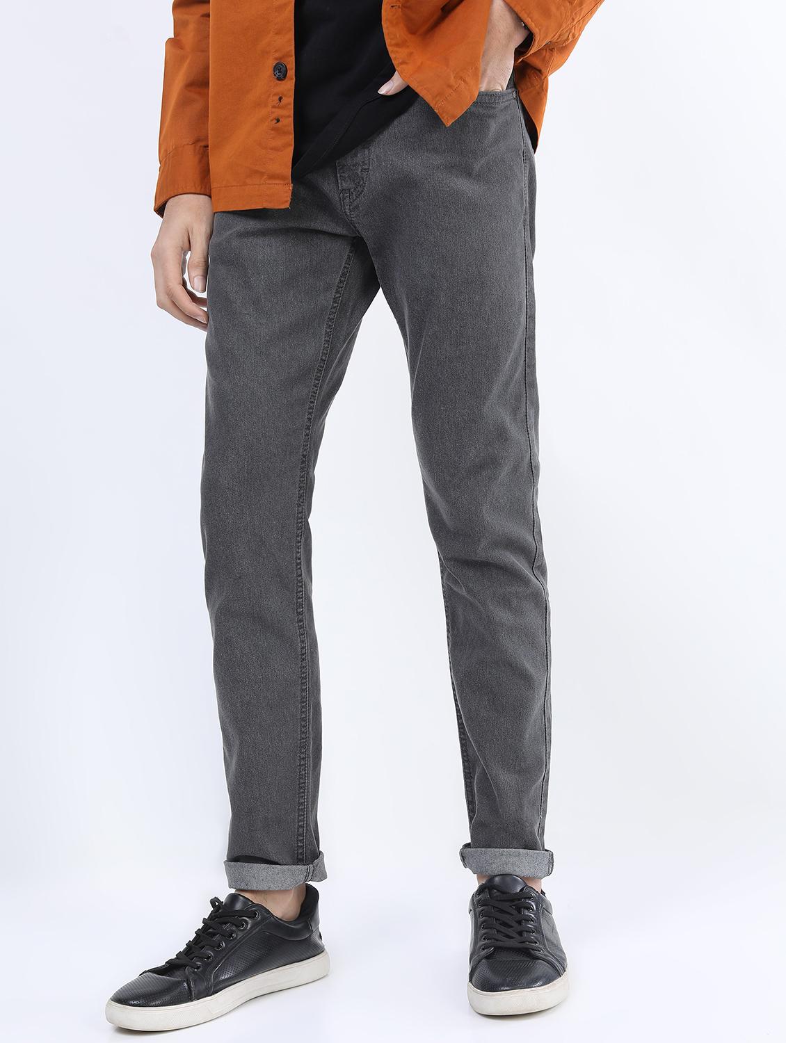 men mid rise plain jeans - 21596019 -  Zoom Image - 0