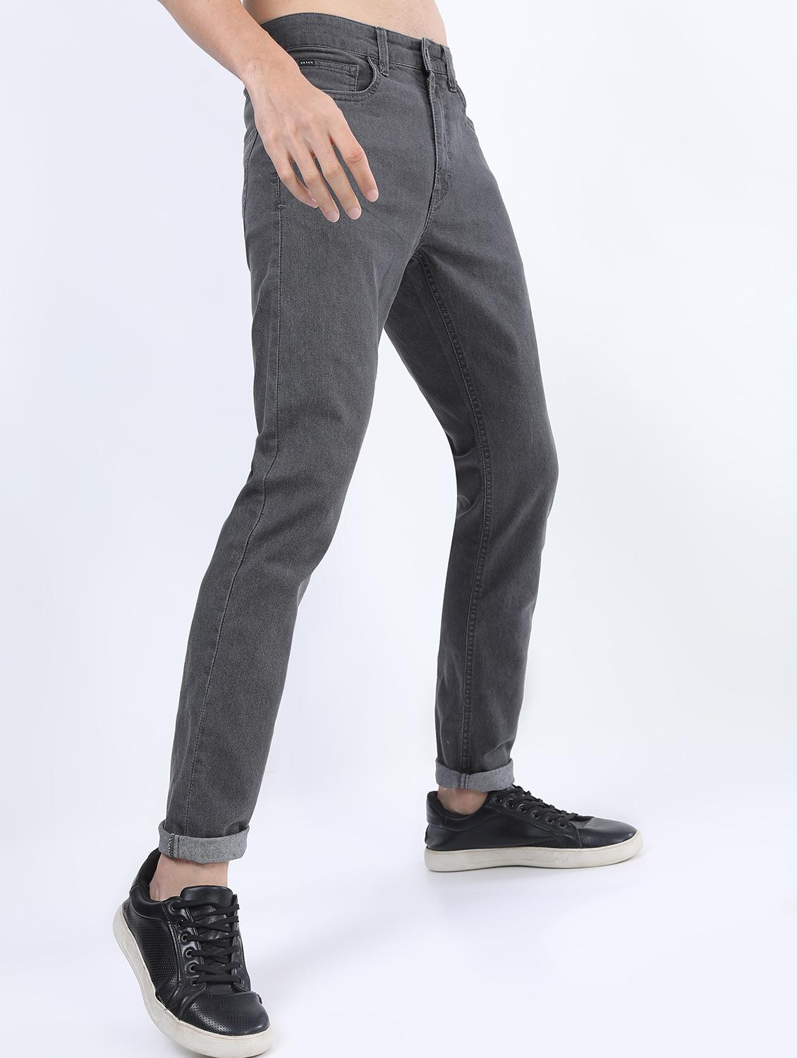 men mid rise plain jeans - 21596019 - Standard Image - 2