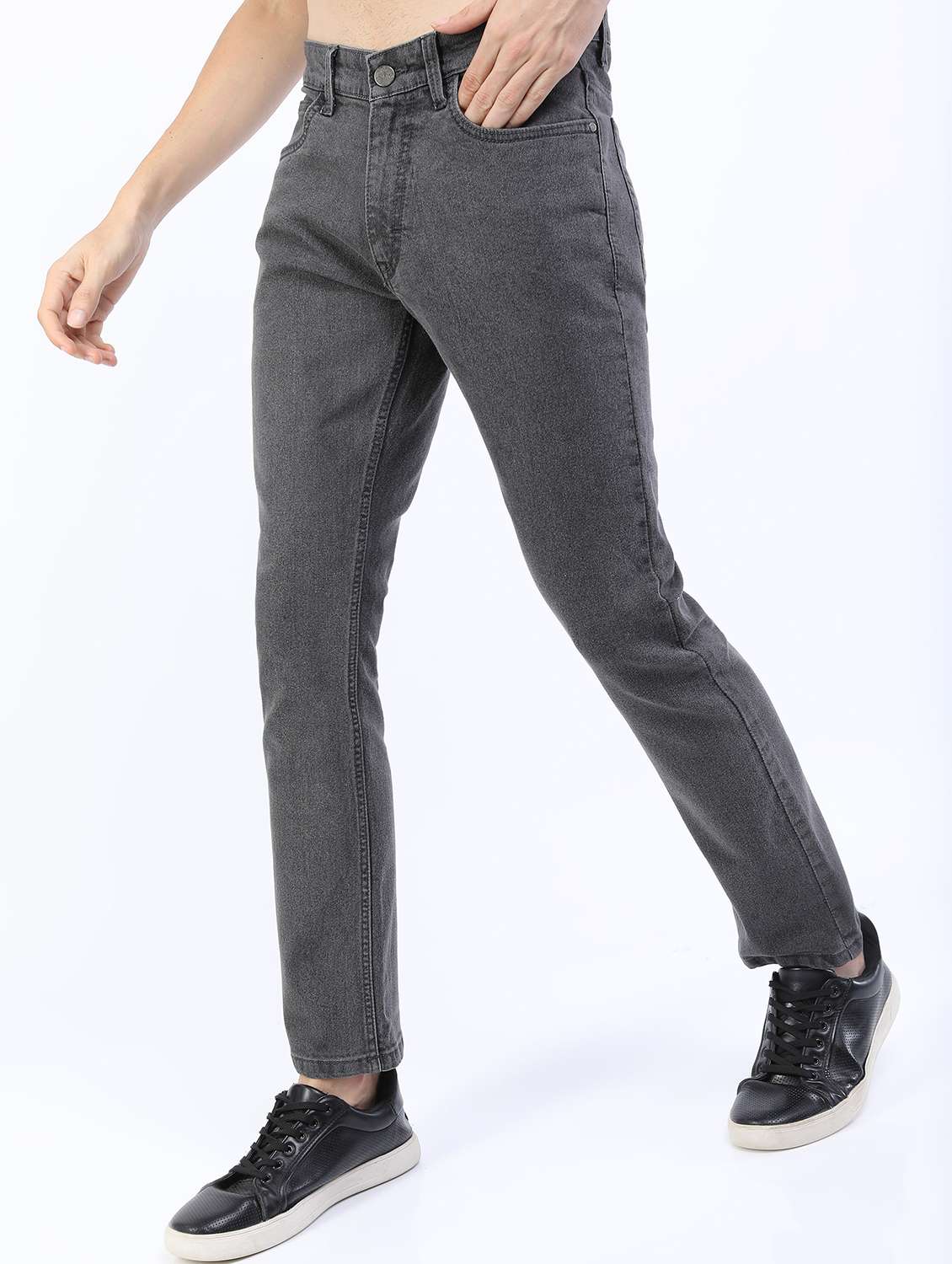 men mid rise plain jeans - 21596022 -  Standard Image - 2