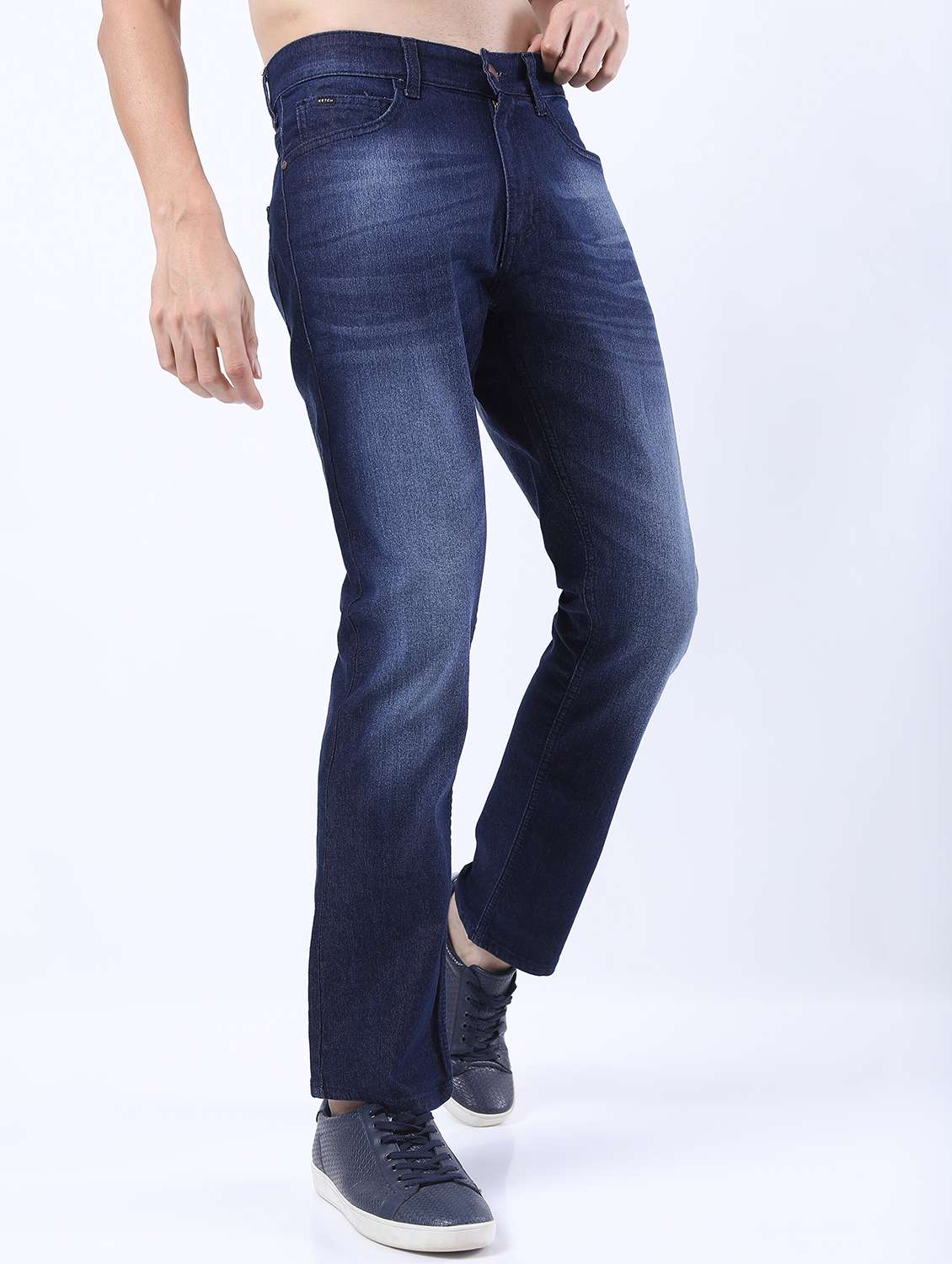 men mid rise plain jeans - 21596042 -  Zoom Image - 0