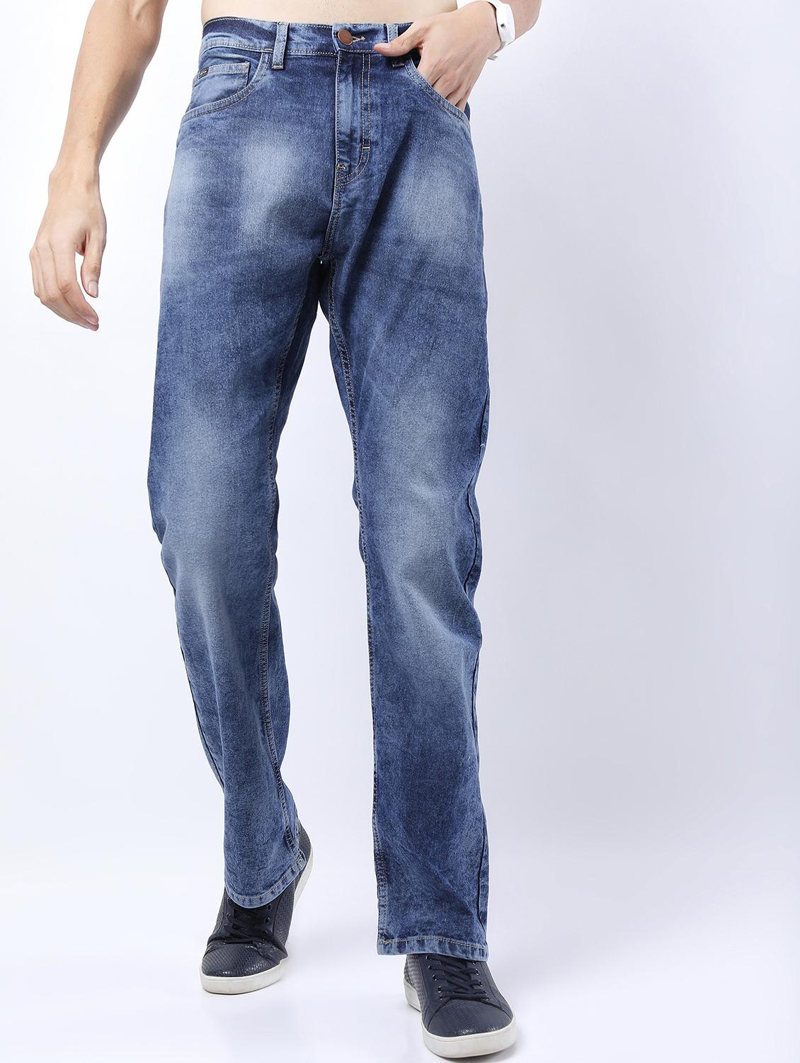 men mid rise plain jeans - 21596052 - Zoom Image - 0