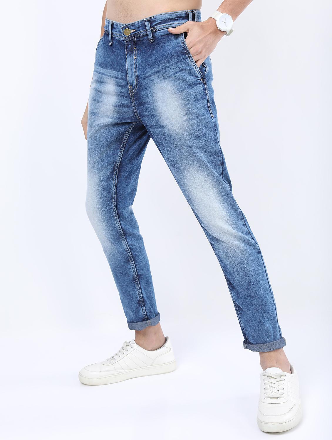 men mid rise plain jeans - 21596054 - Standard Image - 2