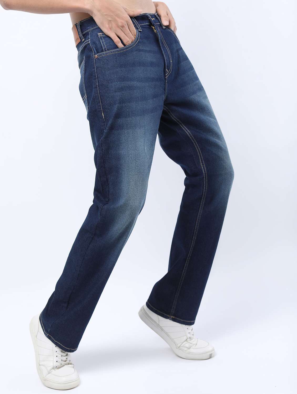 men mid rise plain jeans - 21596064 - Standard Image - 2