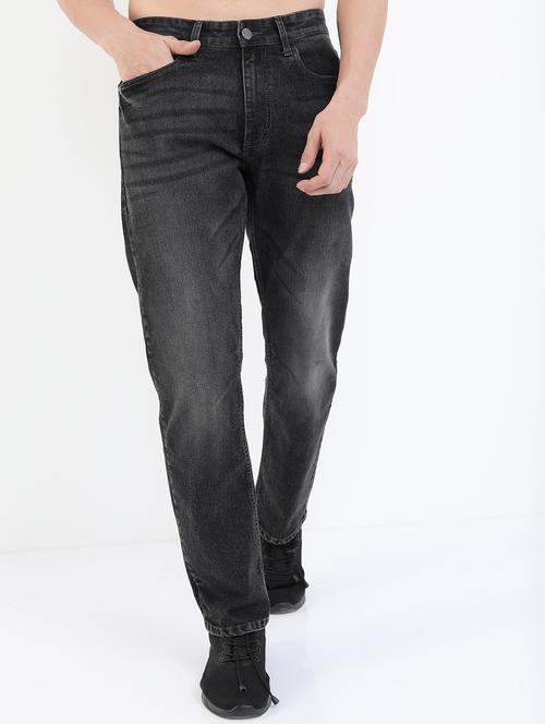 men mid rise plain jeans - 21596068 - Standard Image - 0