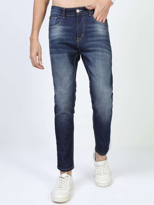 men mid rise plain jeans - 21596103 - Standard Image - 0