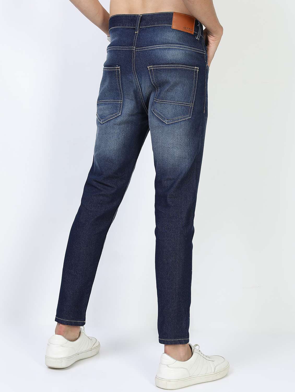 men mid rise plain jeans - 21596103 - Standard Image - 2