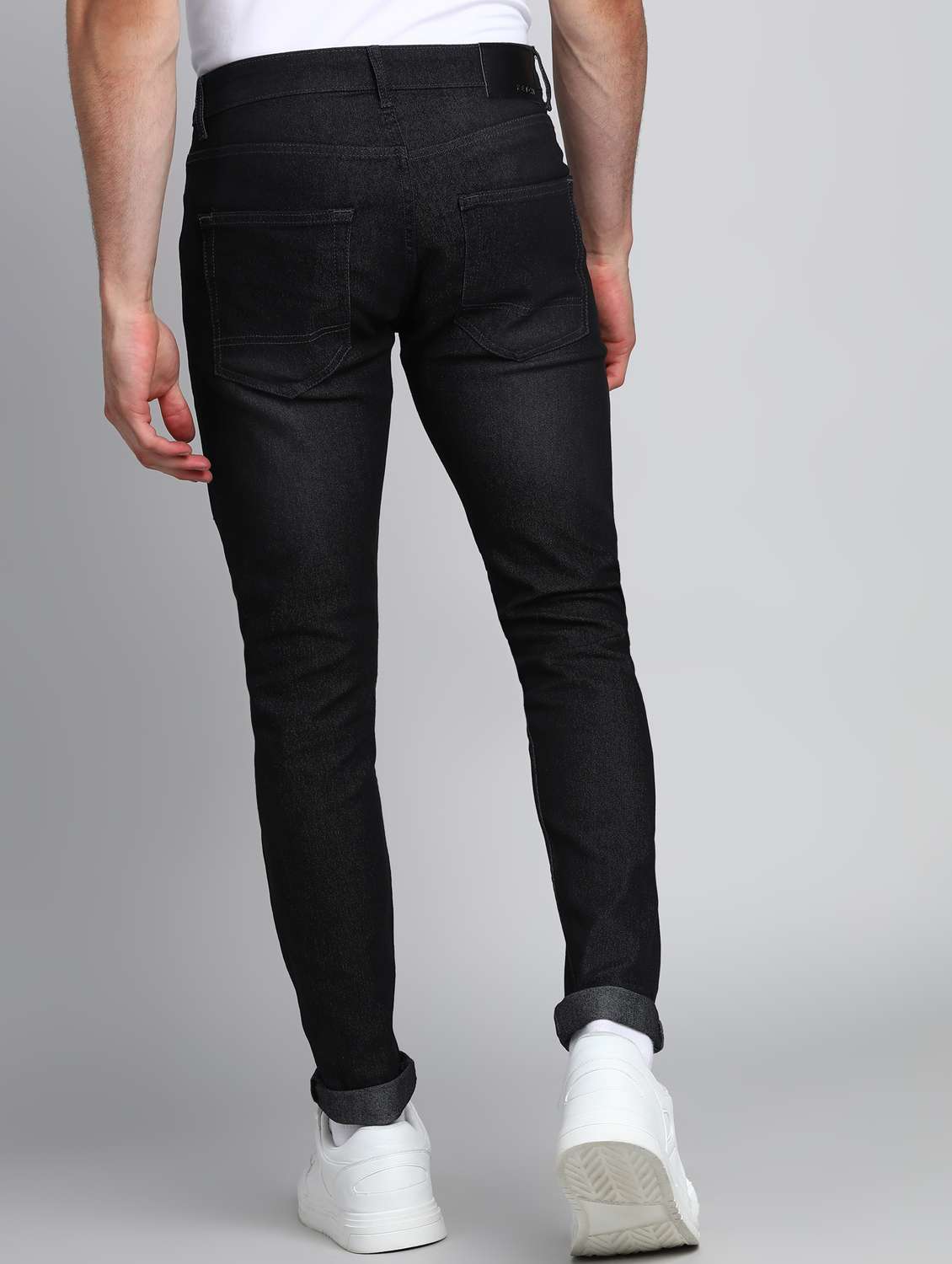 men mid rise plain jeans - 21596104 -  Standard Image - 2