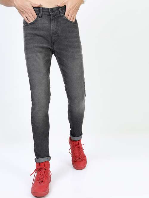 men mid rise plain jeans - 21596112 - Standard Image - 0