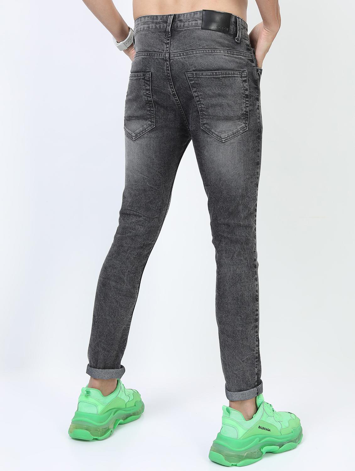 men mid rise plain jeans - 21596116 - Standard Image - 2