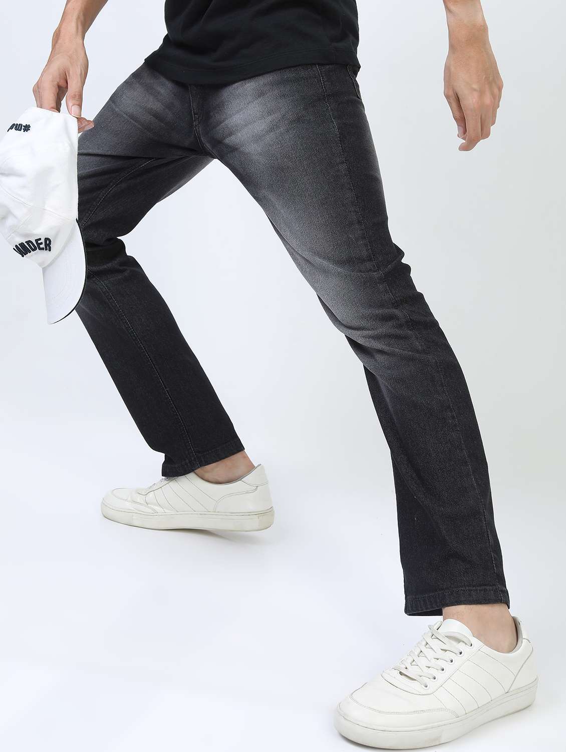men mid rise plain jeans - 21596120 -  Standard Image - 2