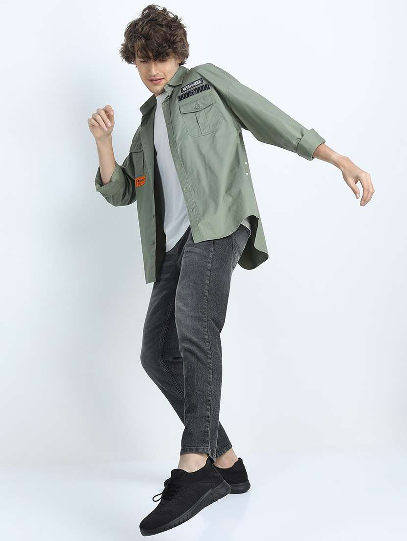 men plain slim fit mid rise jeans - 21596179 -  Standard Image - 2