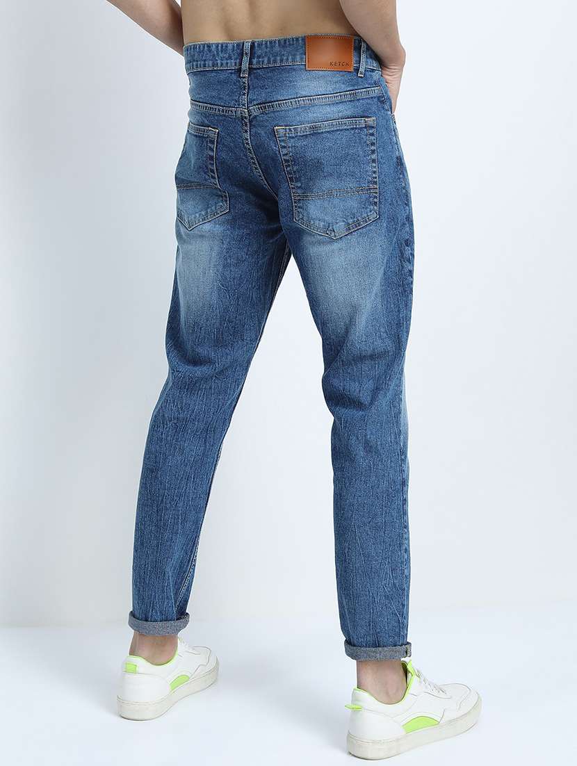 men solid mid rise slim fit jean - 21596184 -  Standard Image - 2