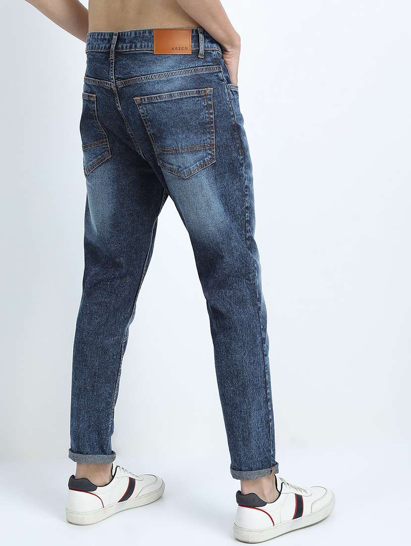 men solid mid rise slim fit jean - 21596185 -  Standard Image - 2