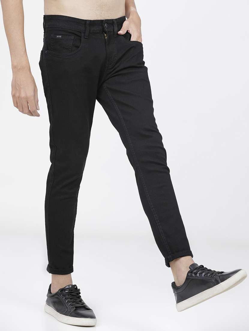 men solid mid rise slim fit jean - 21596255 -  Standard Image - 2