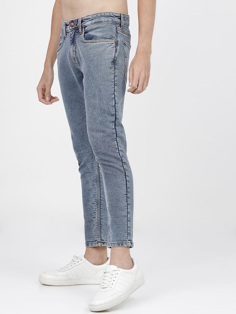 men solid mid rise slim fit jean - 21596260 - Standard Image - 2