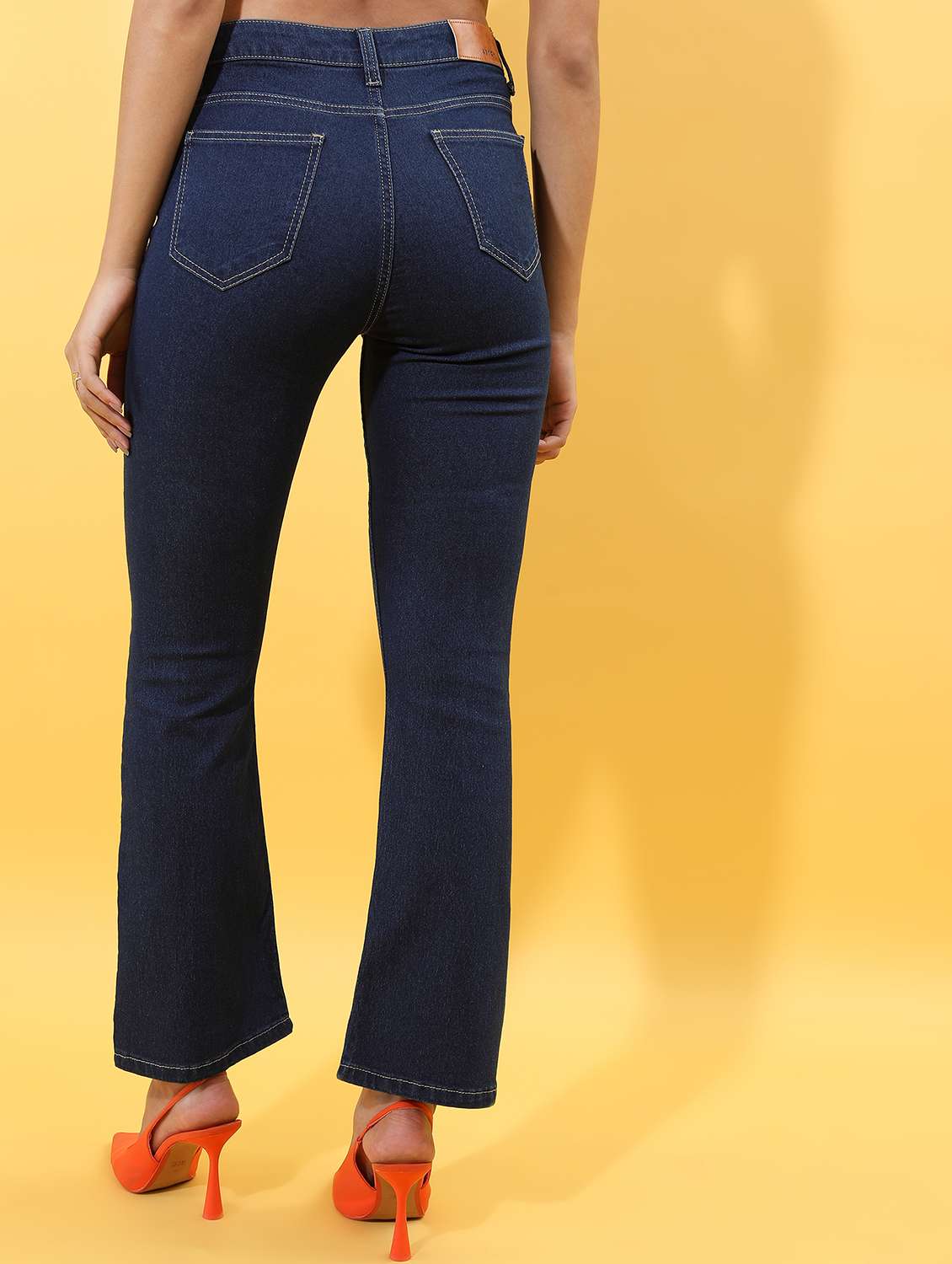 women solid mid rise straight fit jean - 21596291 -  Standard Image - 2