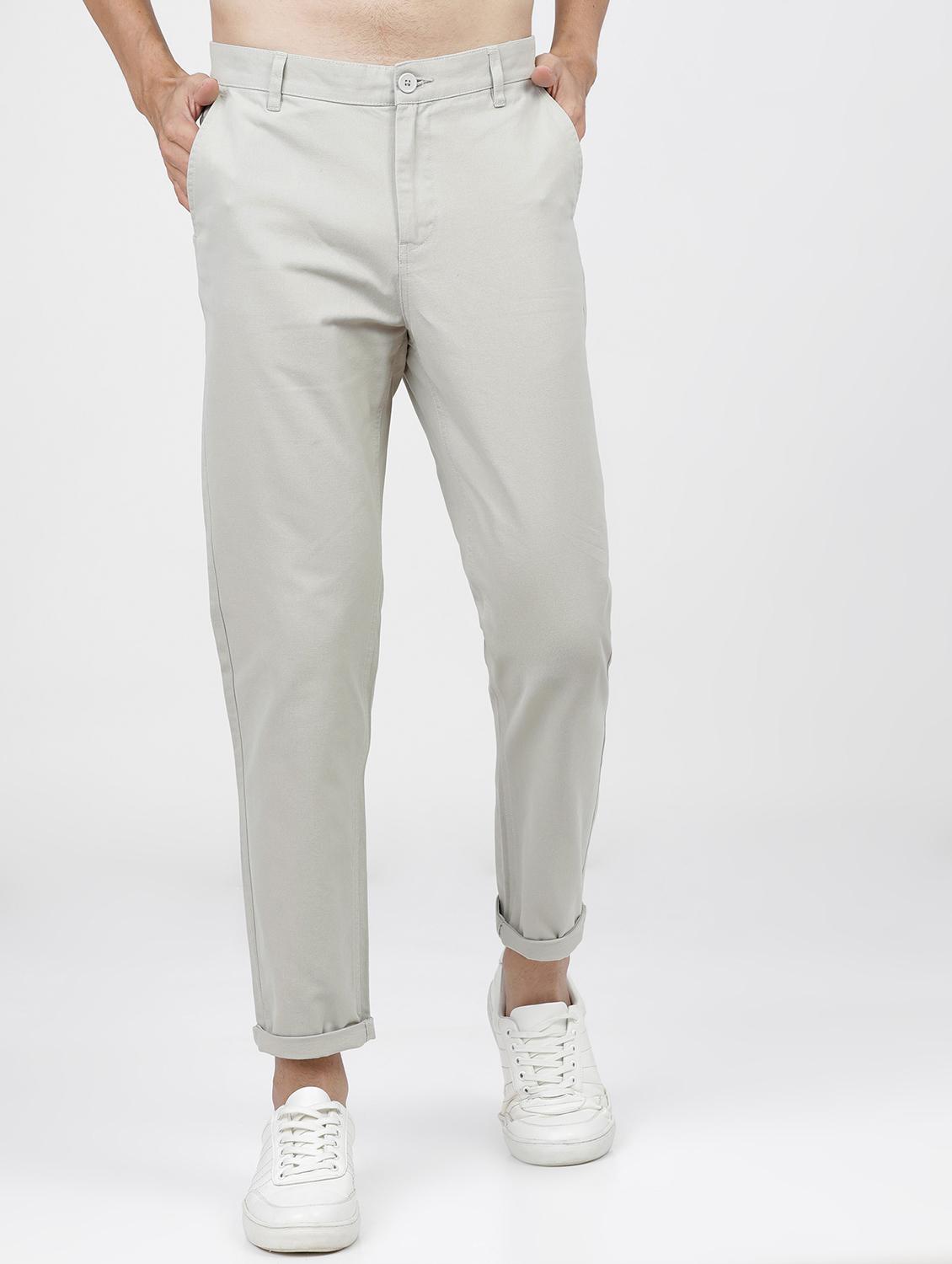 men mid rise solid cargo