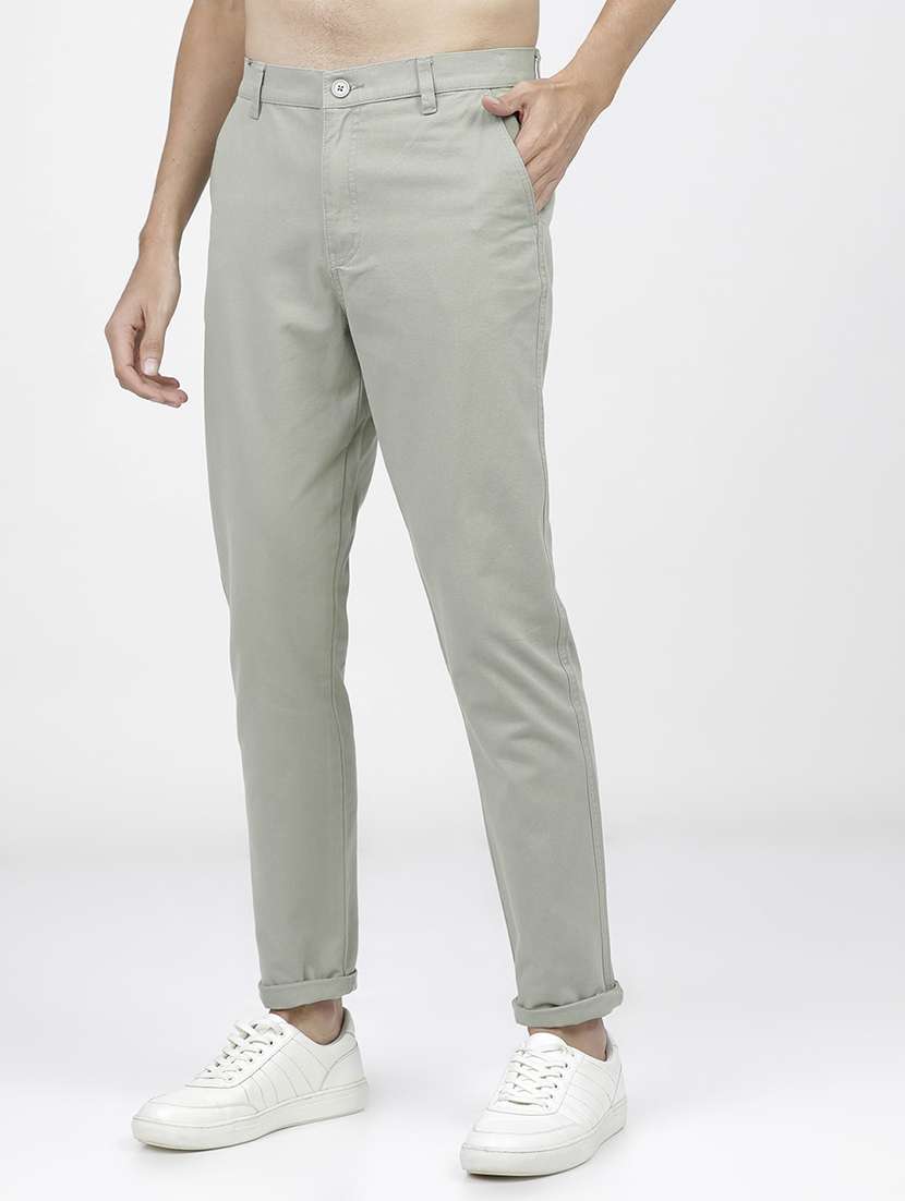 men mid rise solid cargo - 21596388 -  Standard Image - 2